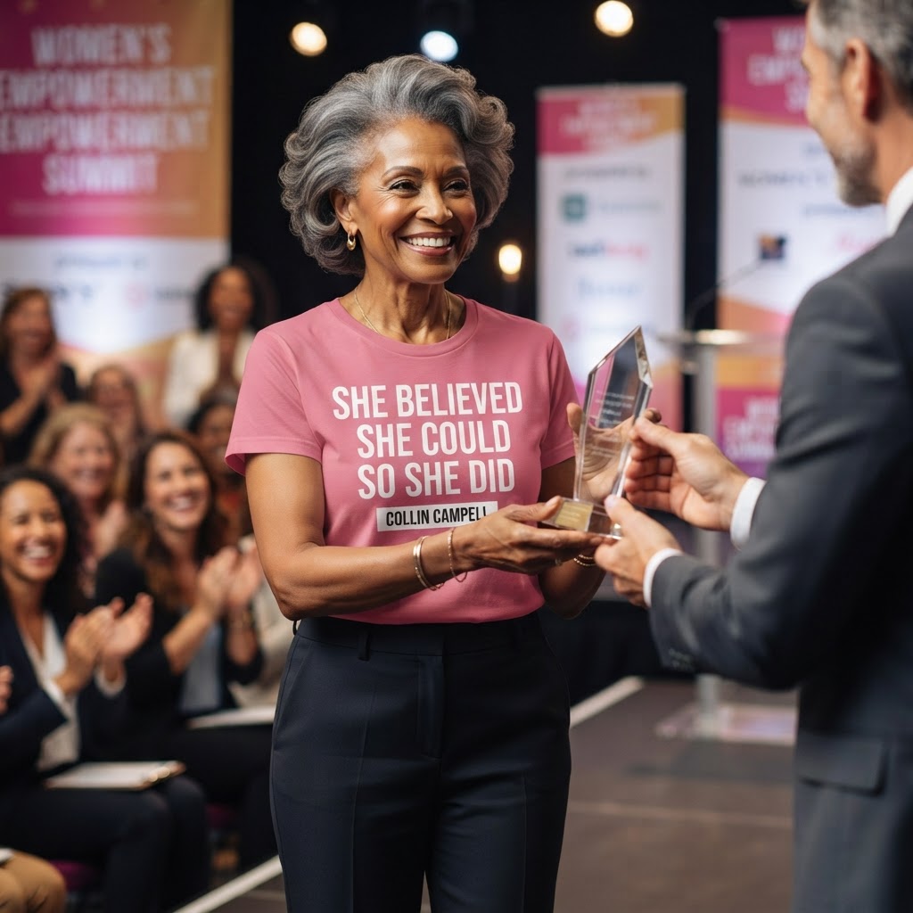She Believed She Could So She Did — Premium T-Shirt | COLLIN CAMPELL product image