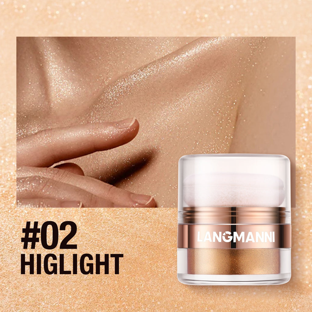 Highlight Powder,Glitter Body Highlighter Powder Body Shimmer