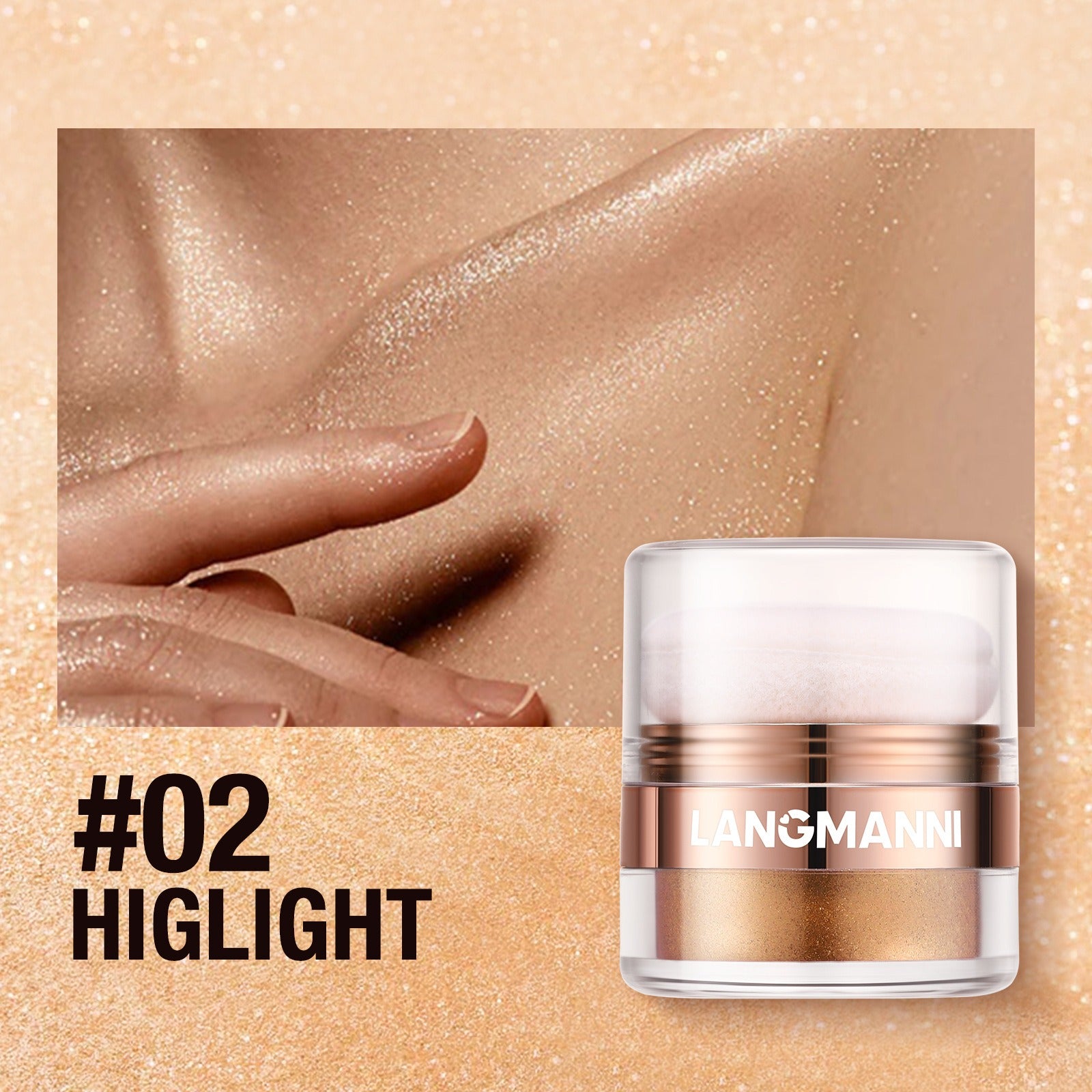 Highlight Powder,Glitter Body Highlighter Powder Body Shimmer