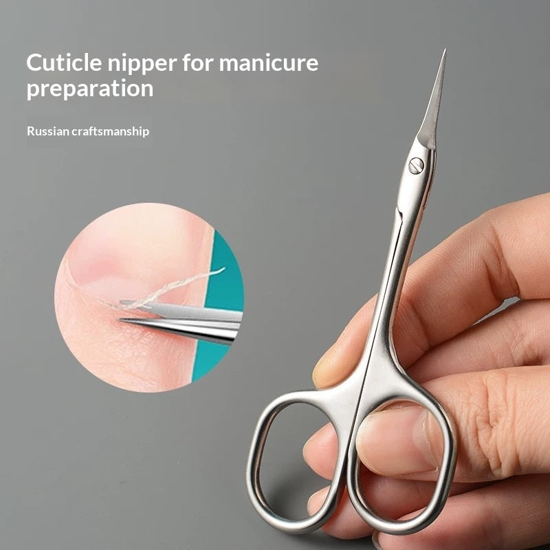 Nail Care Gift Set — Nail Strengthening Cuticle Oil Repa + Plant Essential Cuticle Bow-shaped + Professional-grade Stainless Steel