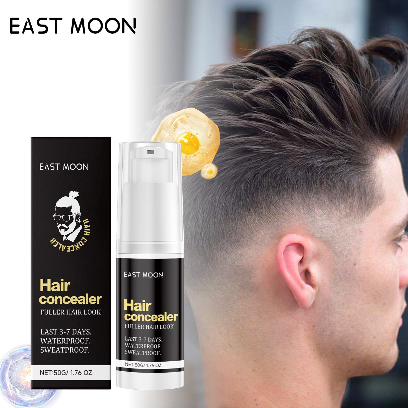 Hair Care Gift Set — Smooth Hair Care Capsule + Scalp Concealer Black + Hair Remover Electric Epilator Priv