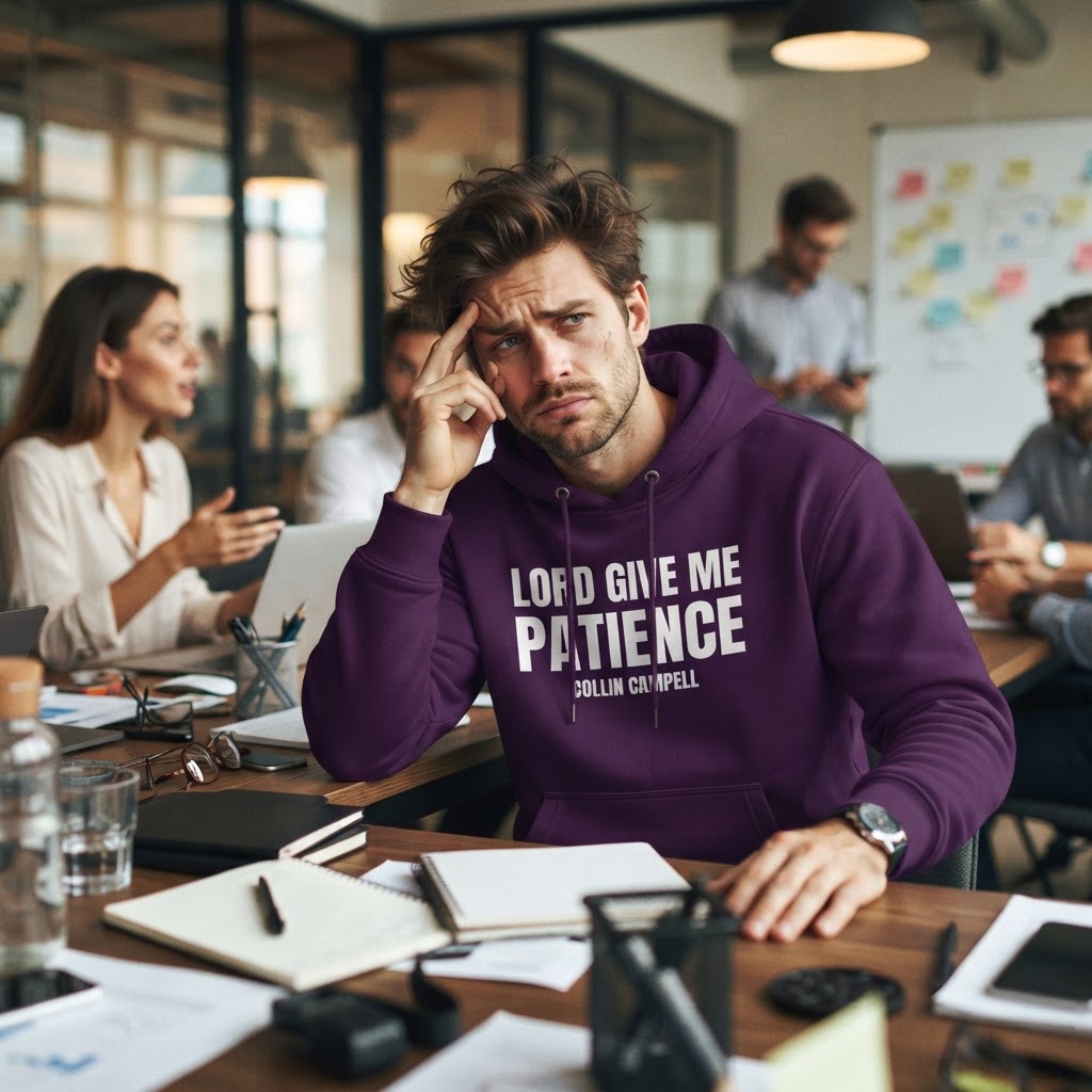 Lord Give Me Patience — Premium Hoodie | COLLIN CAMPELL product image