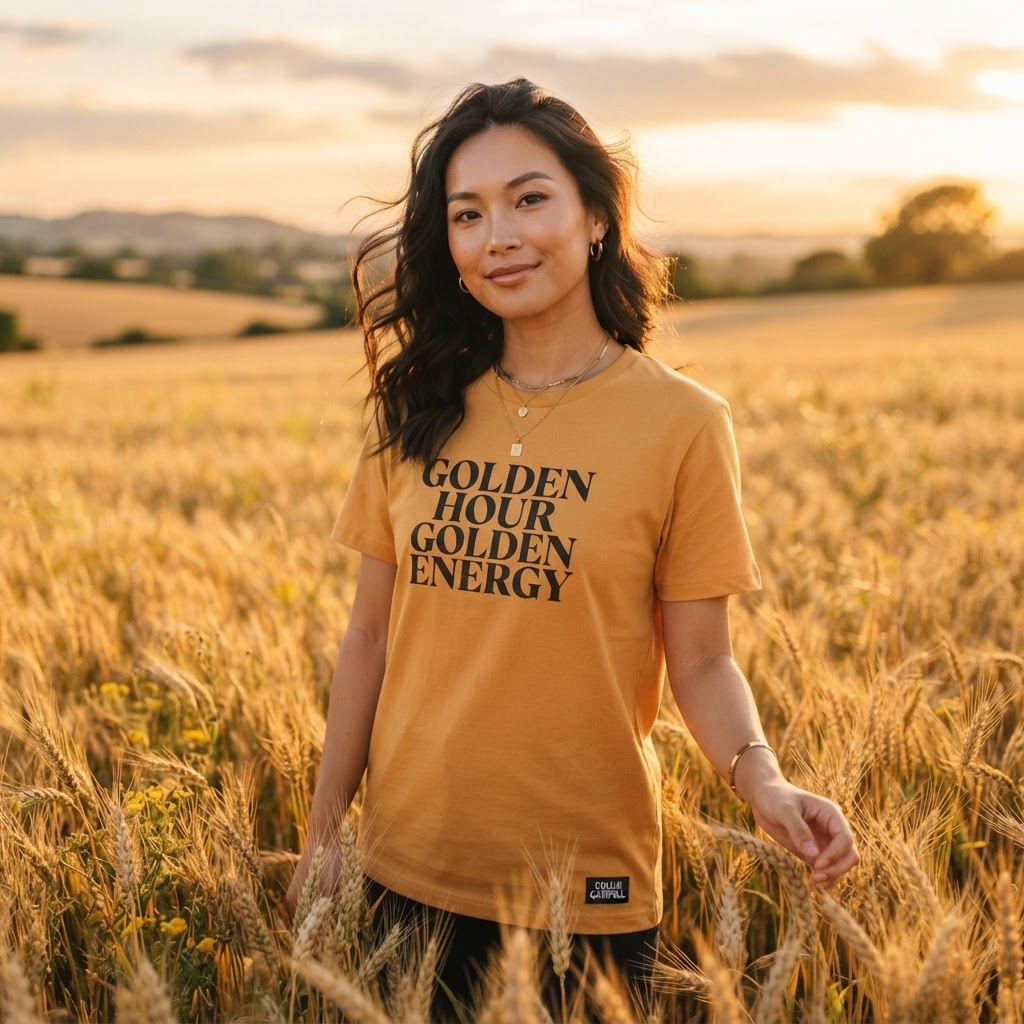 Golden Hour Golden Energy — Premium T-Shirt | COLLIN CAMPELL product image