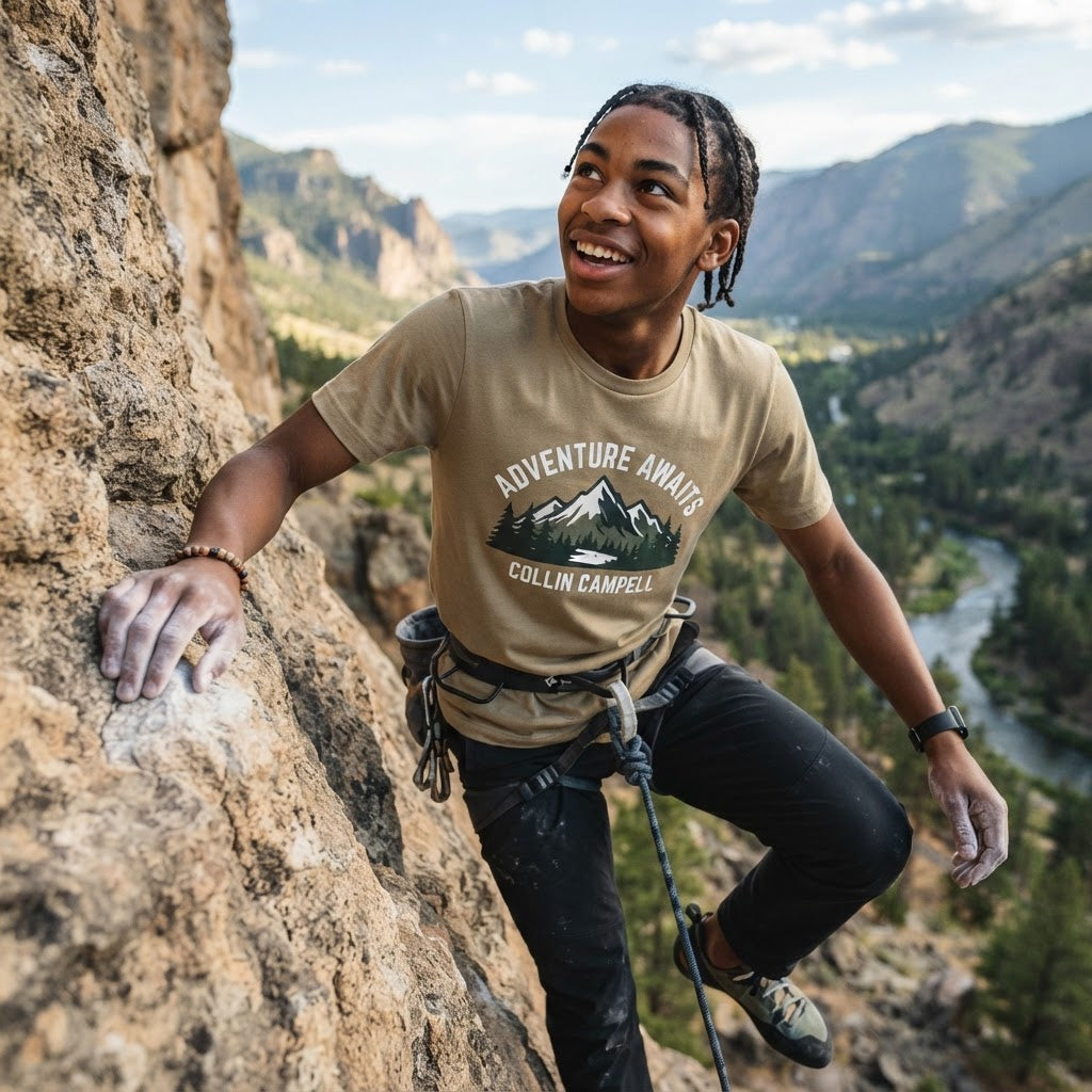 Adventure Awaits — Premium T-Shirt | COLLIN CAMPELL product image