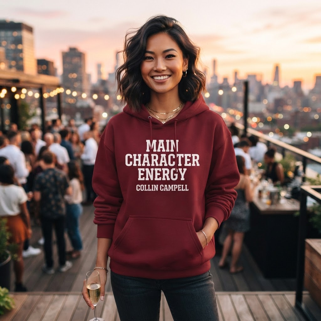 Main Character Energy — Premium Hoodie | COLLIN CAMPELL product image