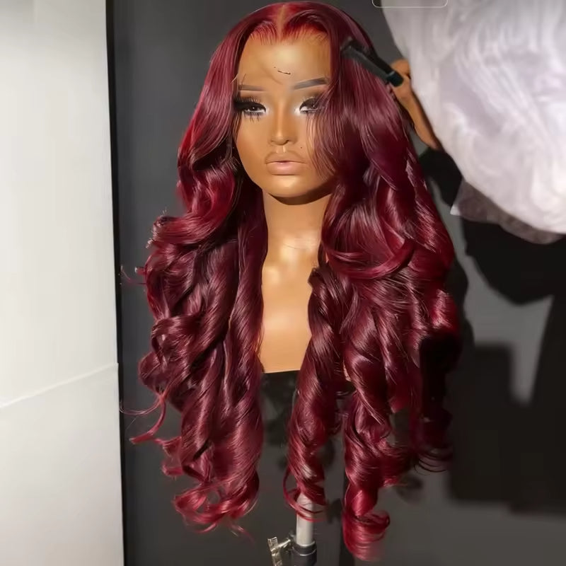 Hair Care Gift Set — Body Wave Human Hair Wig 13x4 HD Bu + Rice Nutrition Biotin & Caffeine In