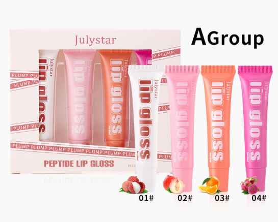 Lip Moisturizing Fruit Flavor Lip Honey 4-piece Set Lip Glaze