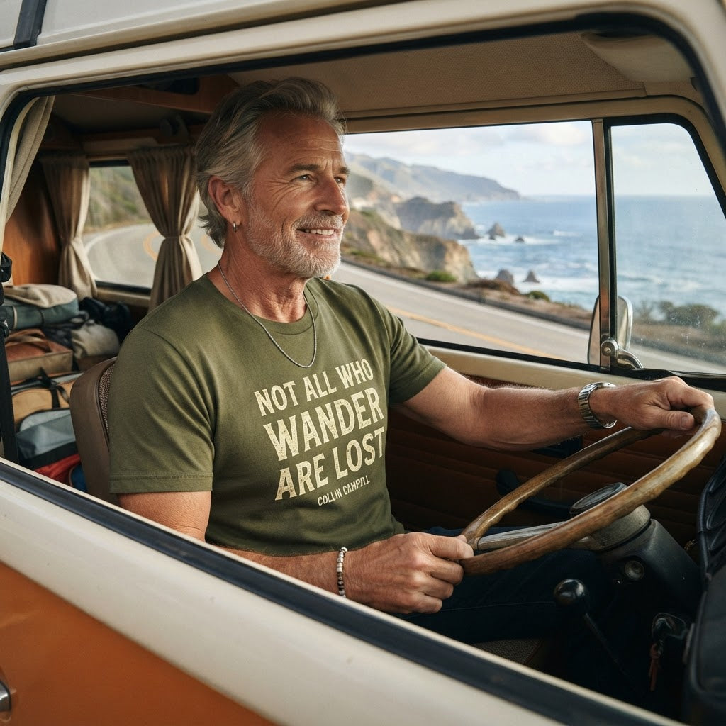 Not All Who Wander Are Lost — Premium T-Shirt | COLLIN CAMPELL product image