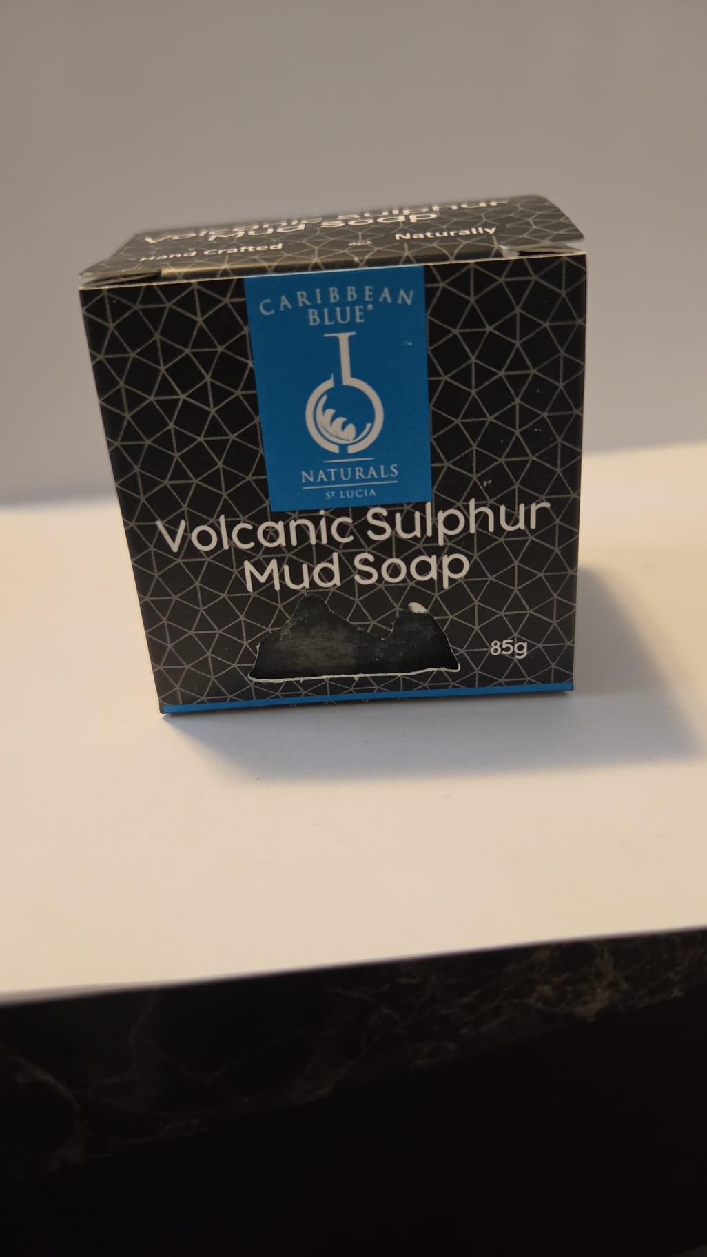 Volcanic Sulphur Mud Soap — Caribbean Blue Naturals, St. Lucia (85g) — Ships Today!