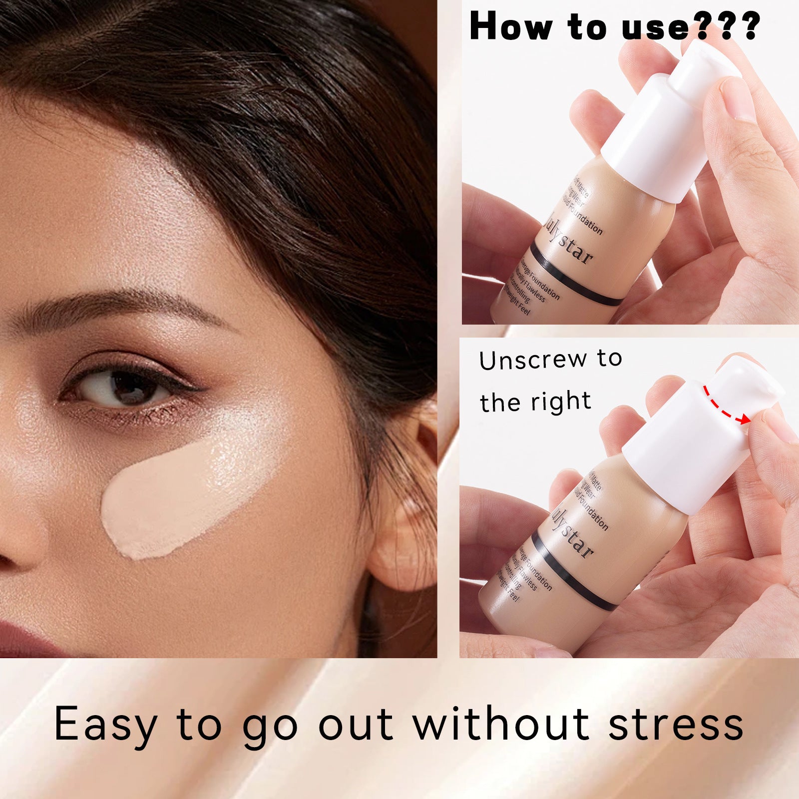 Concealer Long Lasting Makeup Setting Without Taking Off Makeup Liquid Foundation Facial Natural Moisturizing Foundation Make-up Set