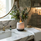 Flame Aromatherapy Essential Oil Diffuser — Ultrasonic Humidifier with Flame Effect