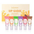 Vitamin E Moisturizing Fruit Flavored Transparent Lip Oil 6-pack