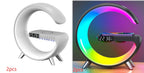 New Intelligent G Shaped LED Lamp Bluetooth Speake Wireless Charger Atmosphere Lamp App Control For Bedroom Home Decor