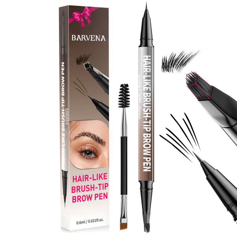 Glam Gift Box — Long-lasting Waterproof Wild Eyebro + Spaltreinigungsbürste 3 Stück Hard-