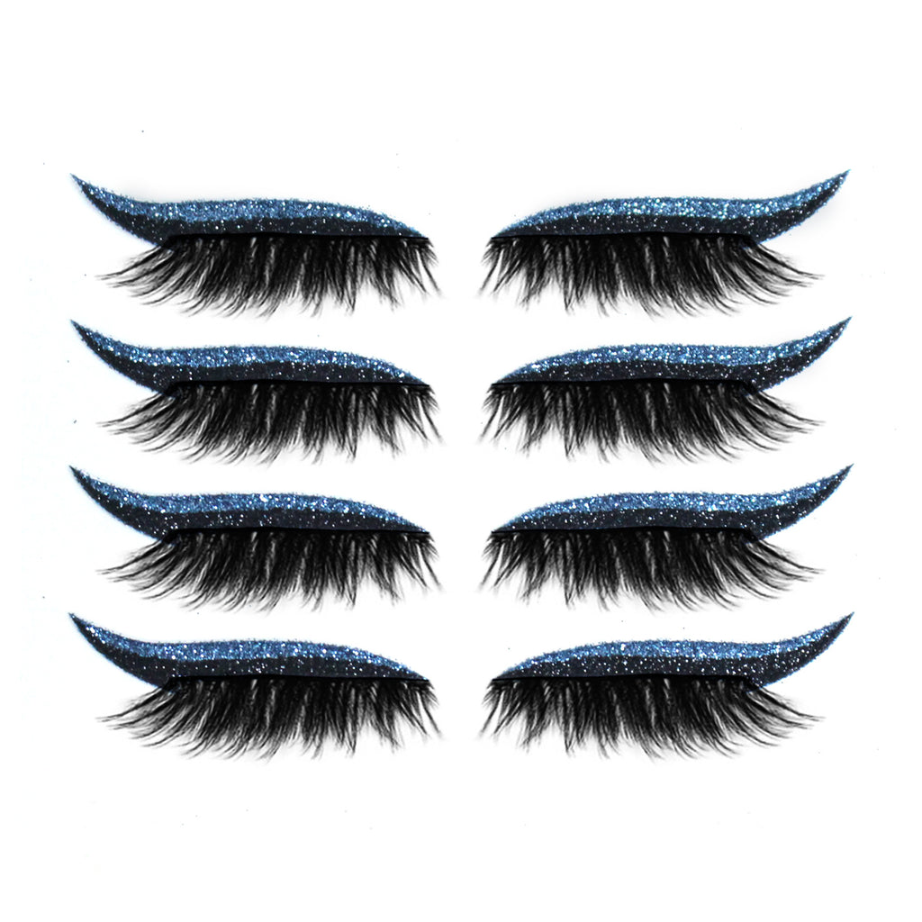 European And American Glitter Self-adhesive Eyeliner False Eyelash Stickers