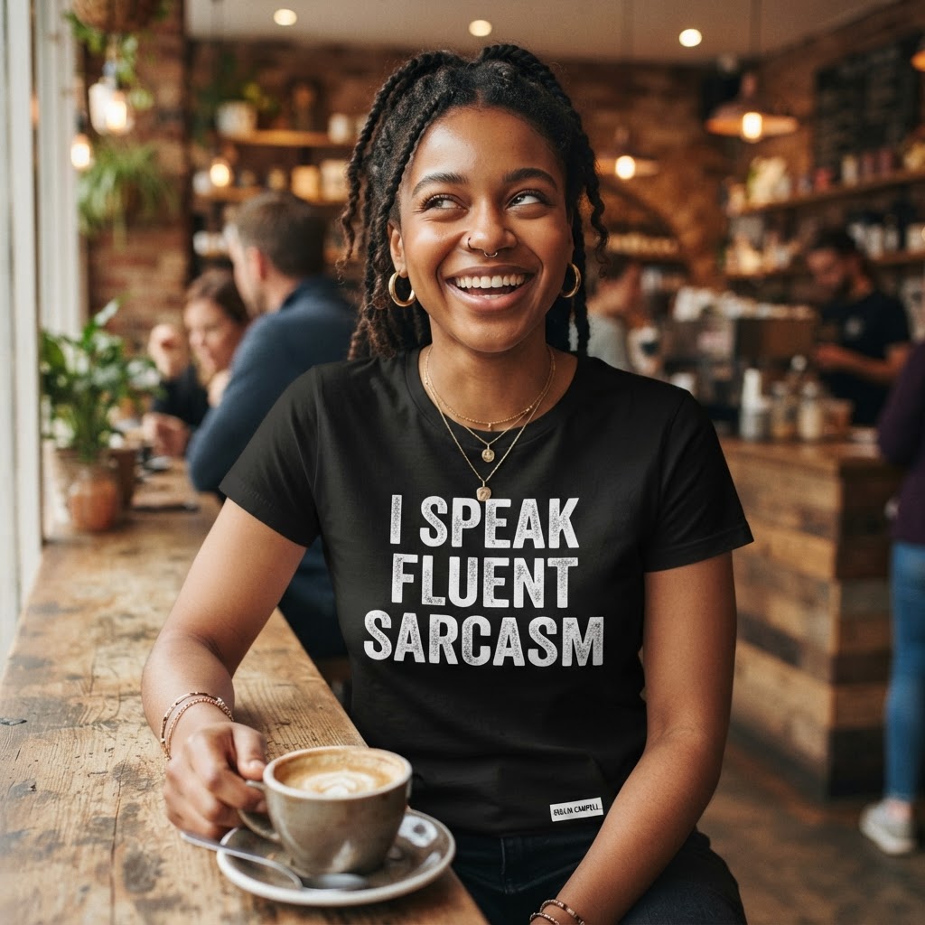 I Speak Fluent Sarcasm — Premium T-Shirt | COLLIN CAMPELL product image