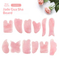 Jade And Rose Quartz Facial And Back Gua Sha Massager