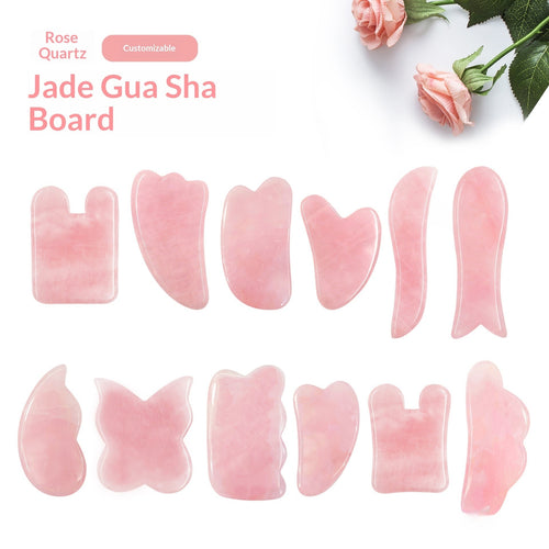 At-Home Spa Gift Set — Smart Electric Full-body Massager + Jade And Rose Quartz Facial And Bac