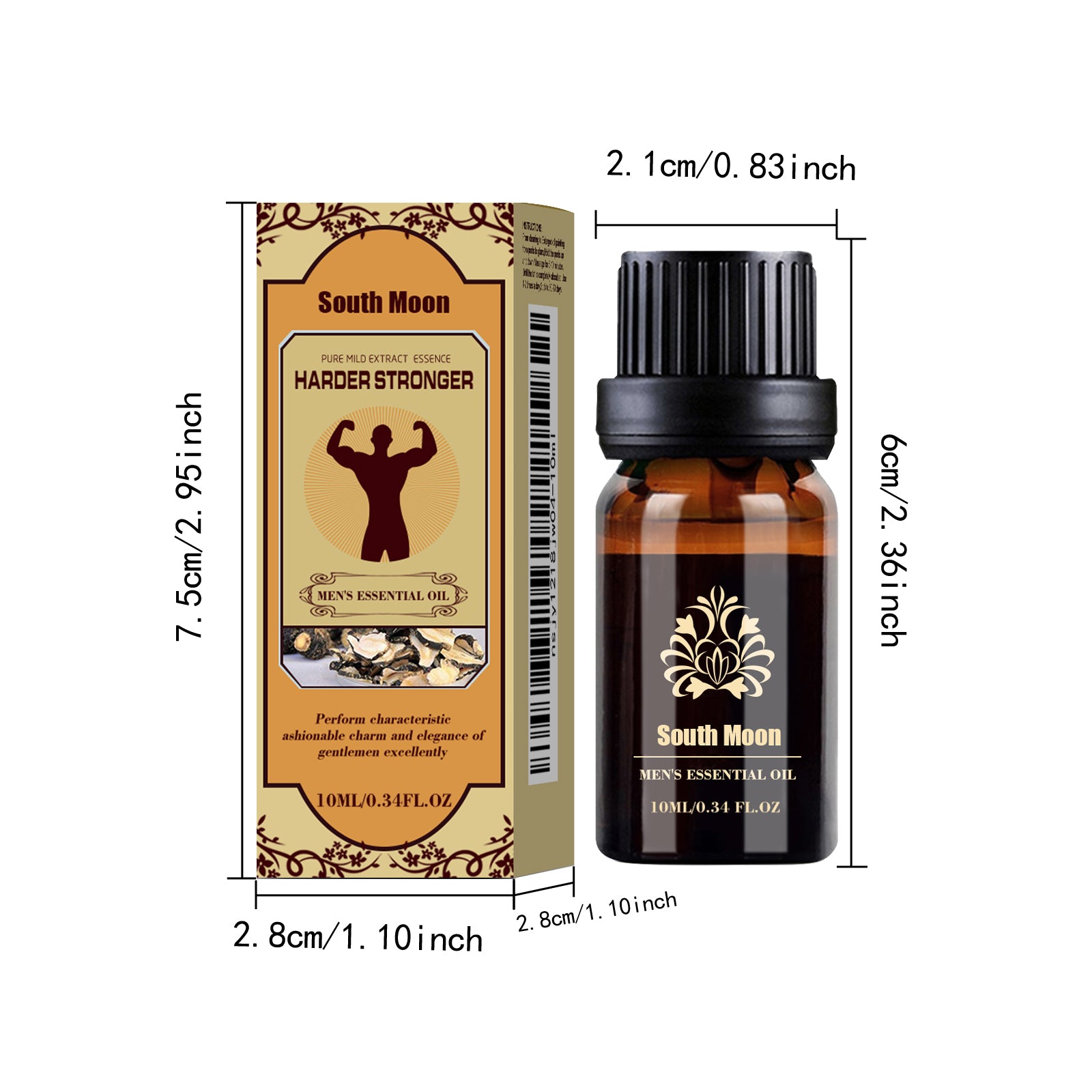 Men's Care Essential Oil, Natural Jojoba & Ophiopogon Extract