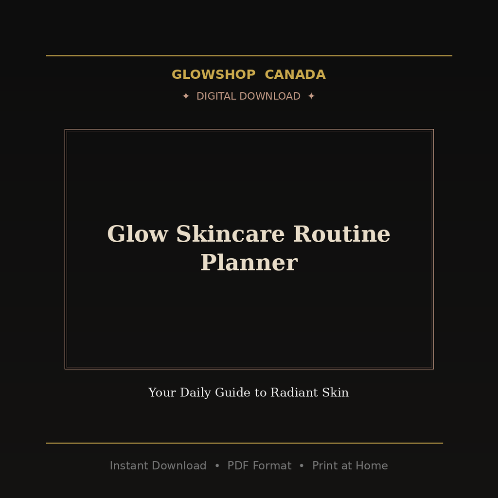 Glow Skincare Routine Planner - Digital Download product image