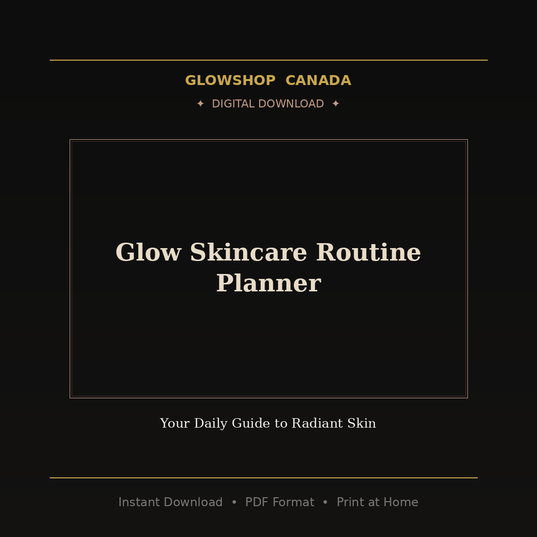 Glow Skincare Routine Planner - Digital Download product image