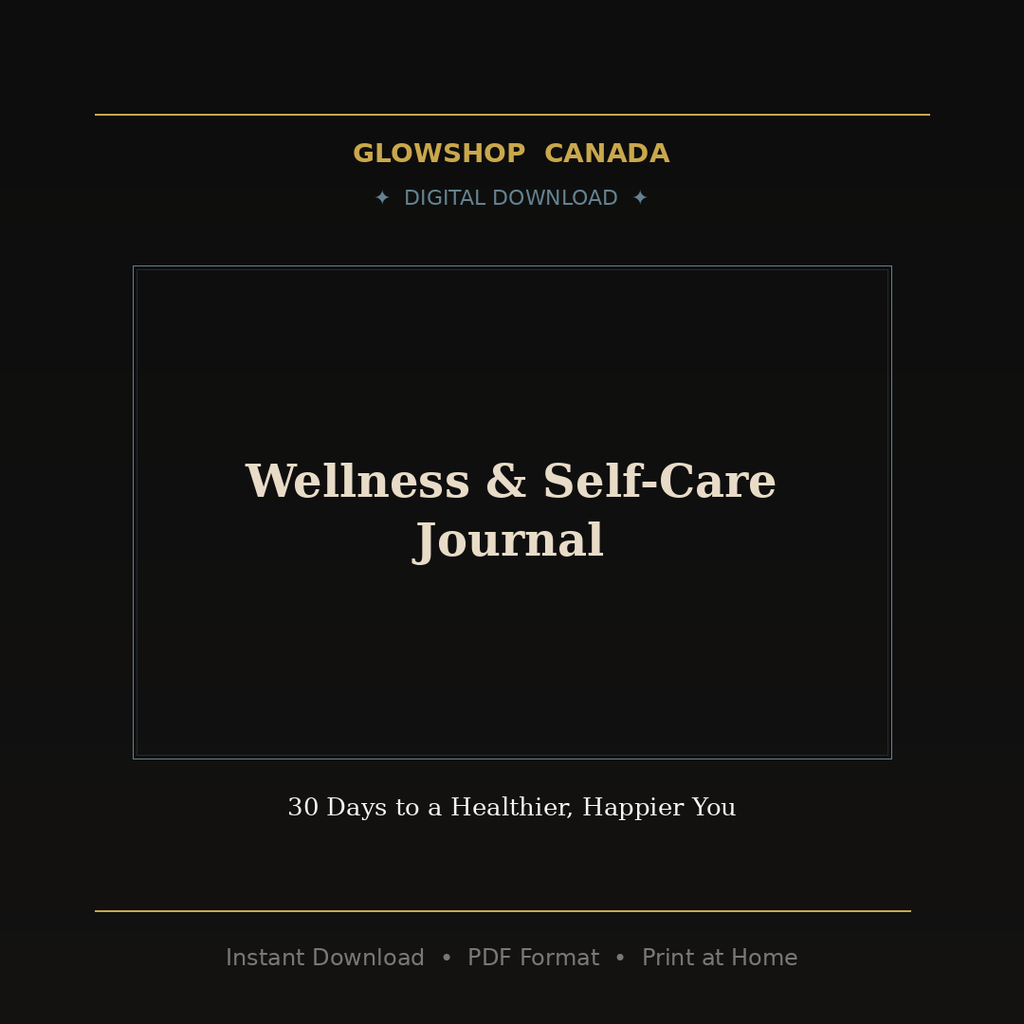 Wellness & Self-Care Journal - Digital Download