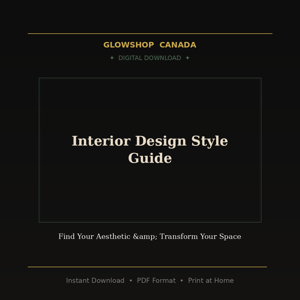 Interior Design Style Guide - Digital Download product image