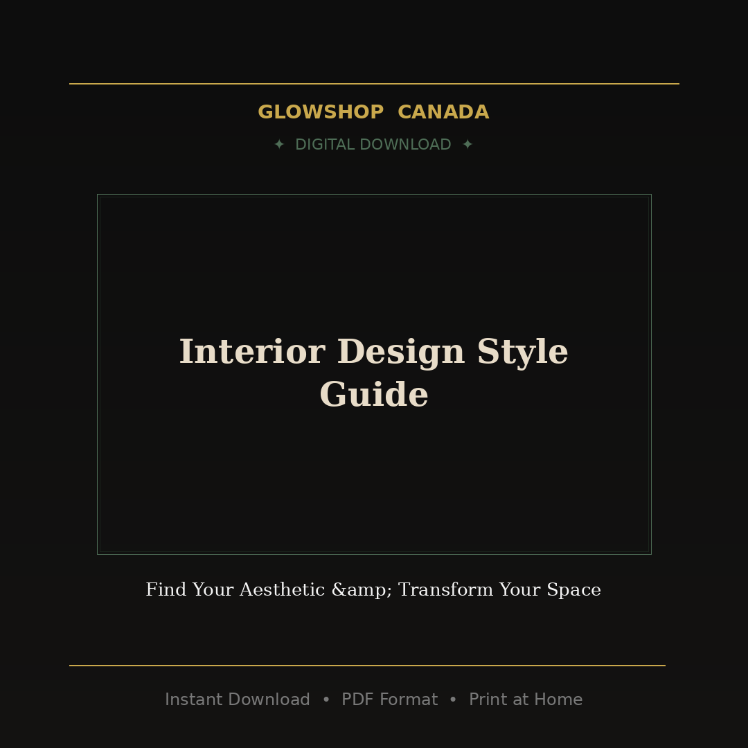Interior Design Style Guide - Digital Download product image