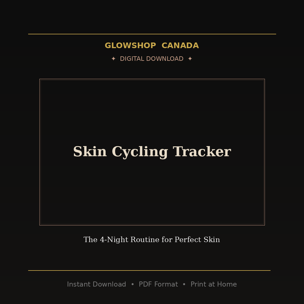 Skin Cycling Tracker - Digital Download