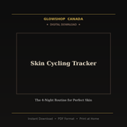 Skin Cycling Tracker - Digital Download