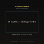 30-Day Fitness Challenge Tracker - Digital Download