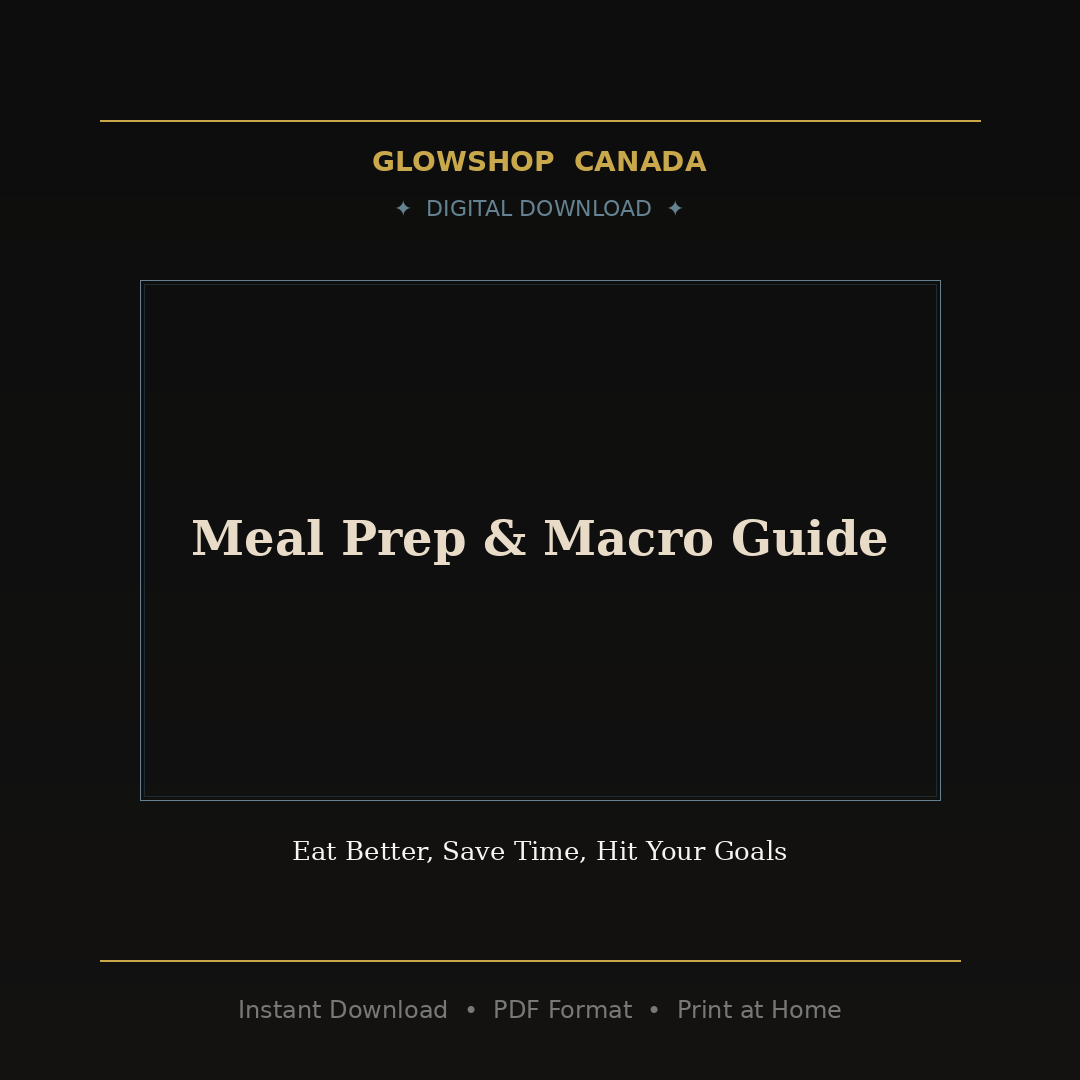 Meal Prep & Macro Guide - Digital Download product image
