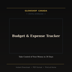 Budget & Expense Tracker - Digital Download