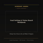 Goal Setting & Vision Board Workbook - Digital Download product image