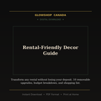Rental-Friendly Decor Guide - Digital Download