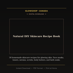 Natural DIY Skincare Recipe Book - Digital Download