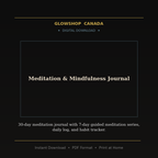 Meditation & Mindfulness Journal - Digital Download product image