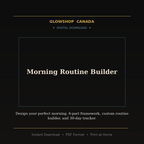 Morning Routine Builder - Digital Download