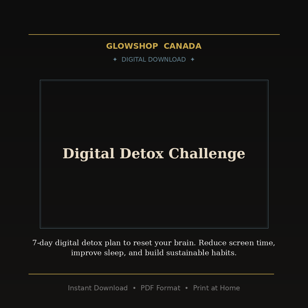 Digital Detox Challenge - Digital Download product image