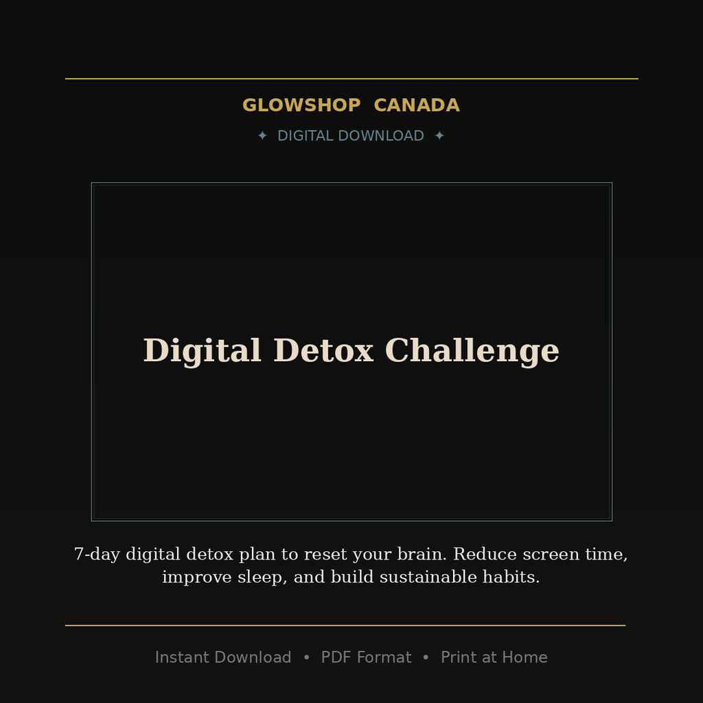 Digital Detox Challenge - Digital Download product image