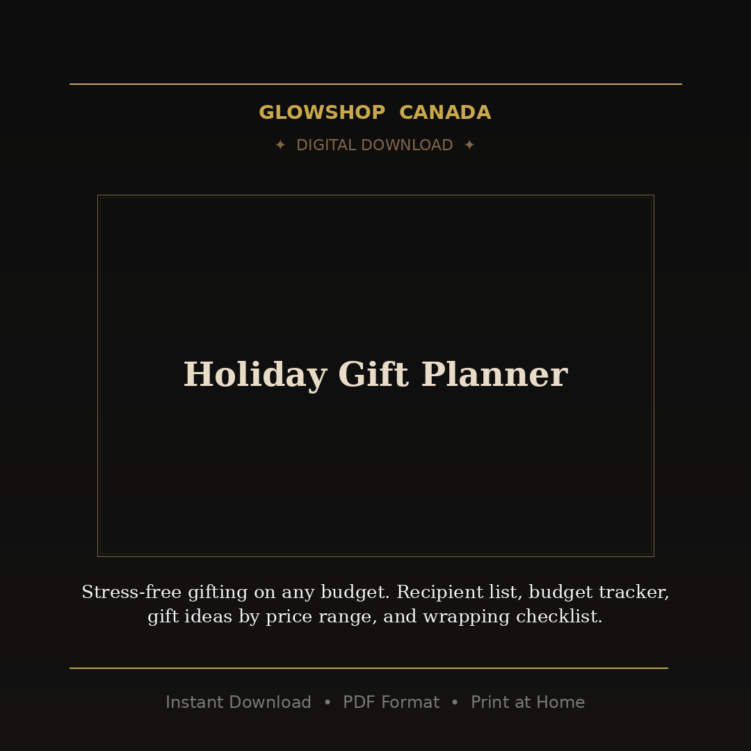 Holiday Gift Planner - Digital Download product image