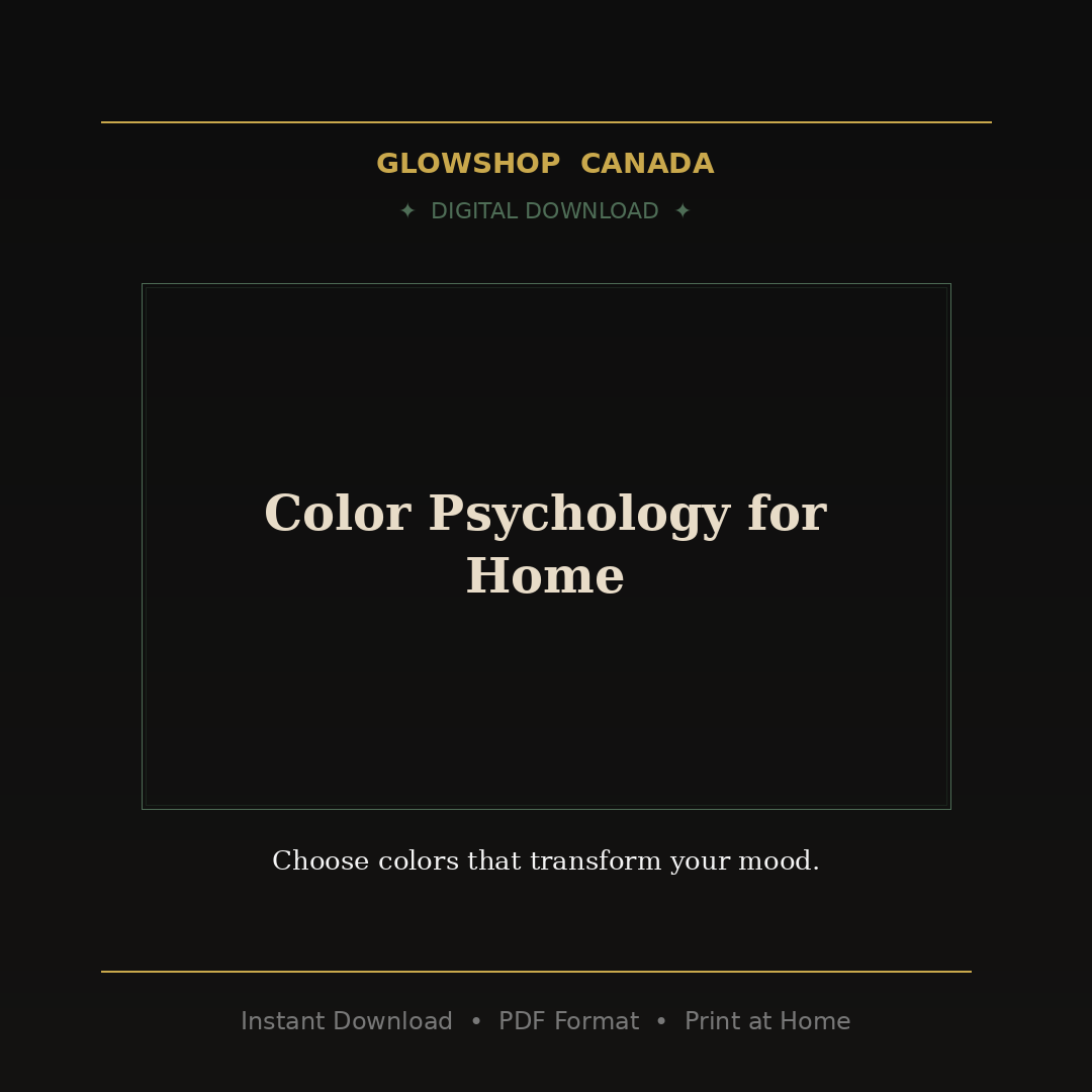 Color Psychology for Home - Digital Download product image