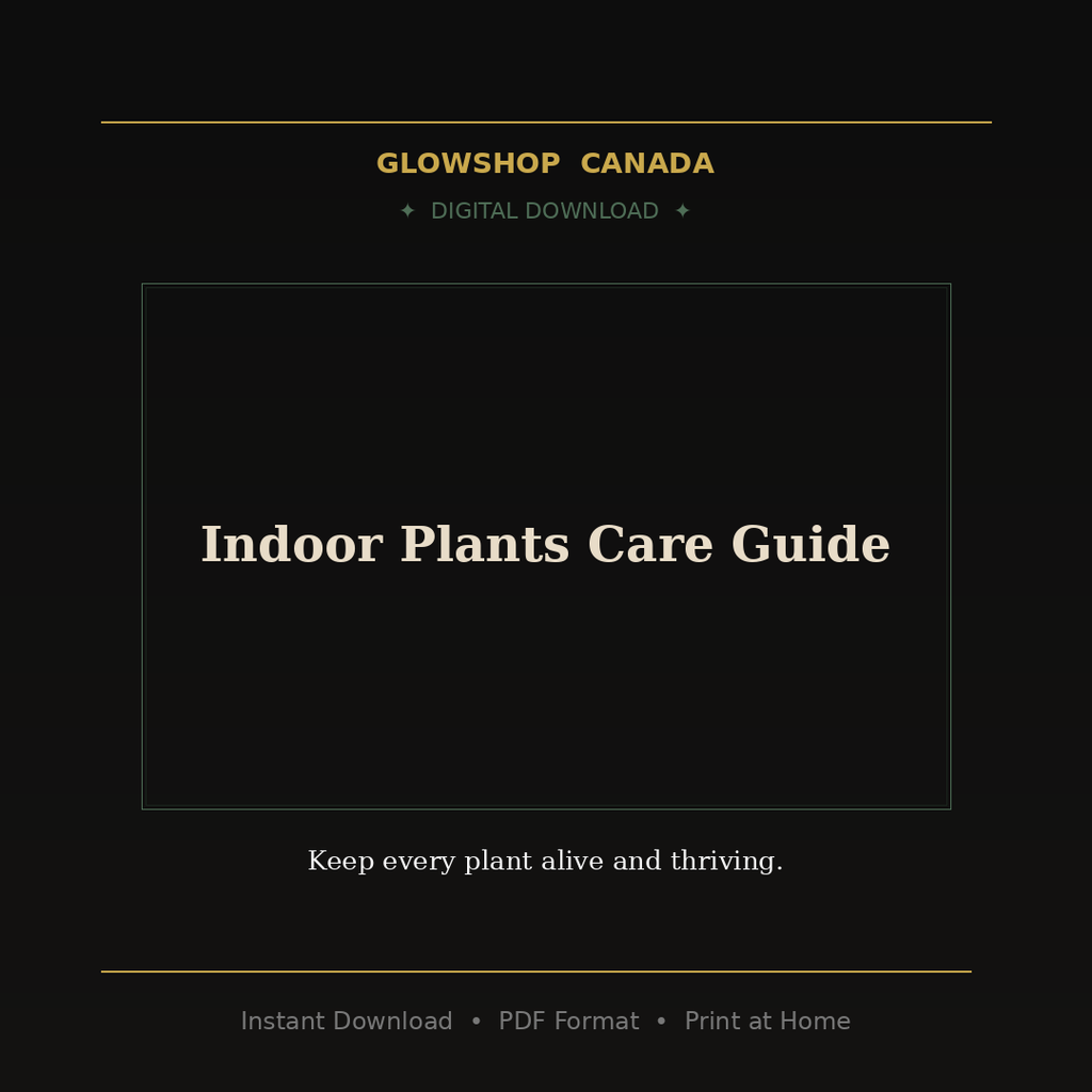 Indoor Plants Care Guide - Digital Download product image