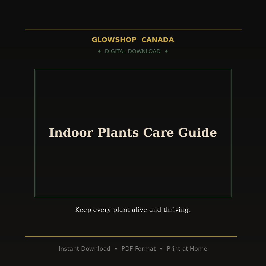 Indoor Plants Care Guide - Digital Download product image