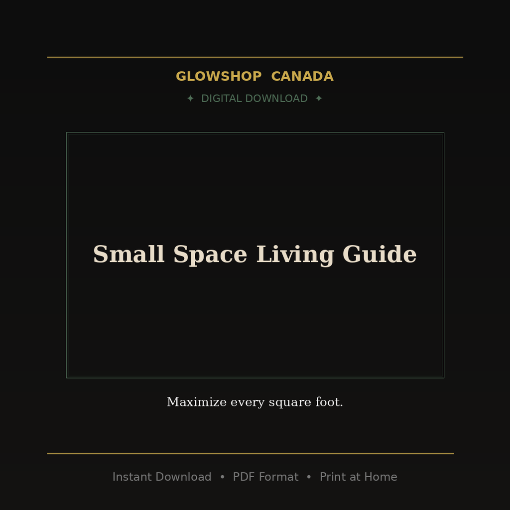 Small Space Living Guide - Digital Download
