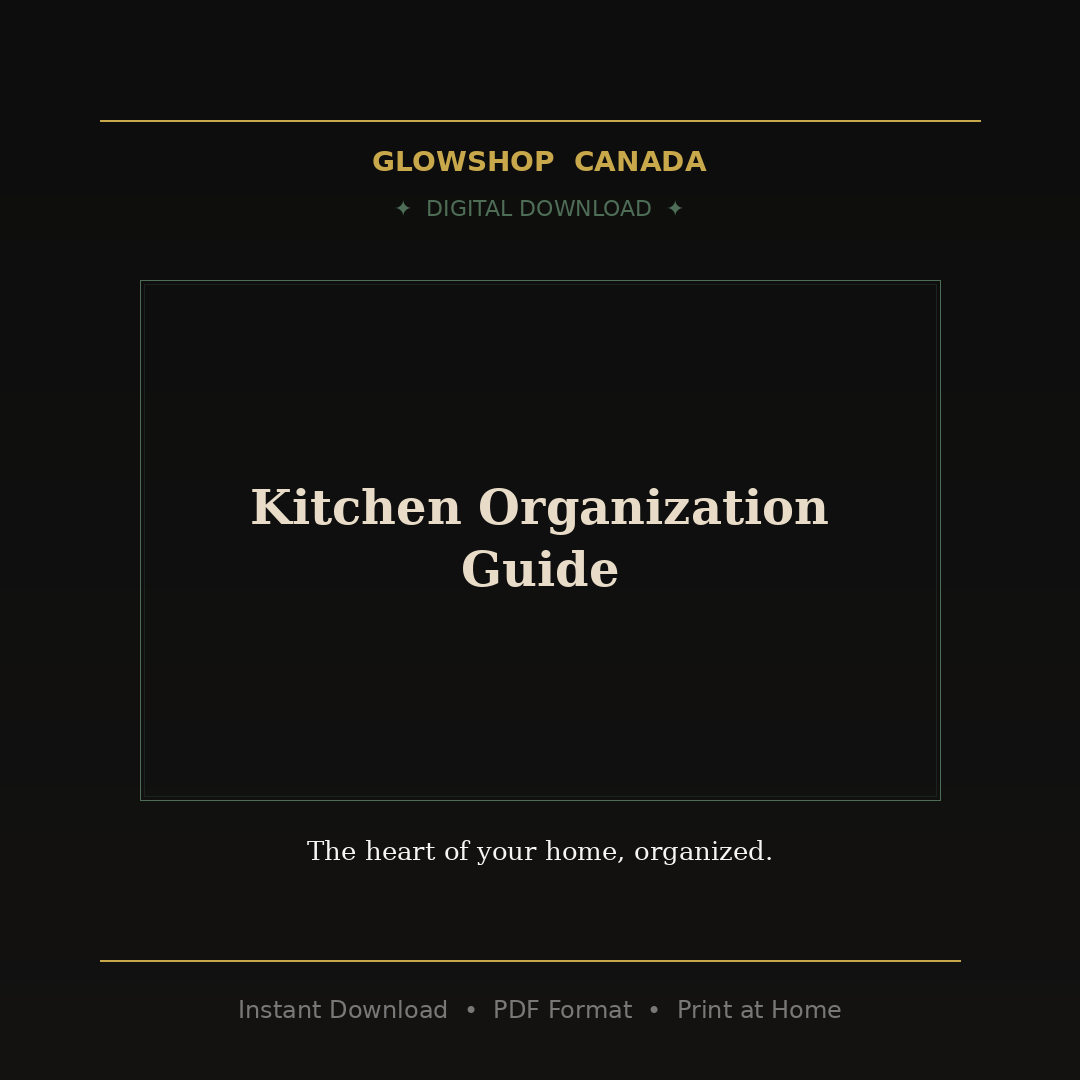 Kitchen Organization Guide - Digital Download product image