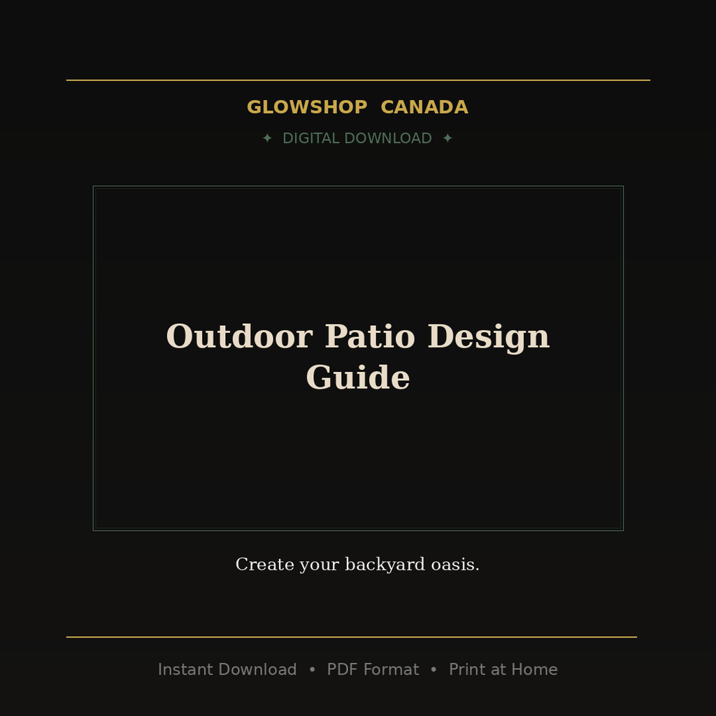 Outdoor Patio Design Guide - Digital Download product image