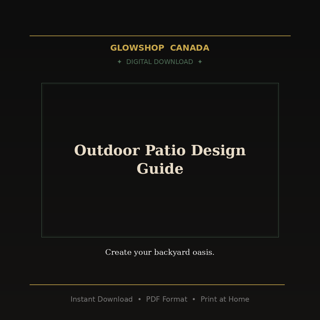 Outdoor Patio Design Guide - Digital Download product image