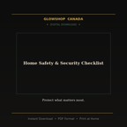 Home Safety & Security Checklist - Digital Download product image