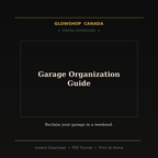 Garage Organization Guide - Digital Download product image
